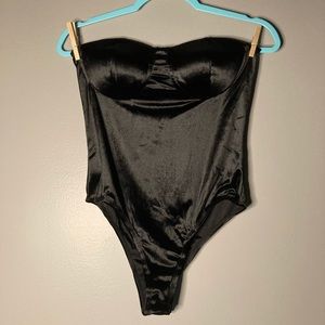 Shinestar Black Velvet Bustier Bodysuit M. 
Beautiful, like new condition